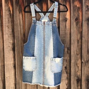 Forever 21 Two-Tone Denim Overall Dress